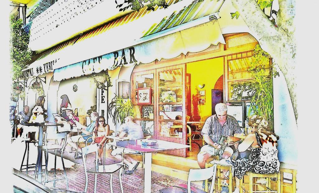 Hostal Yebisah Santa Eularia des Riu Bagian luar foto